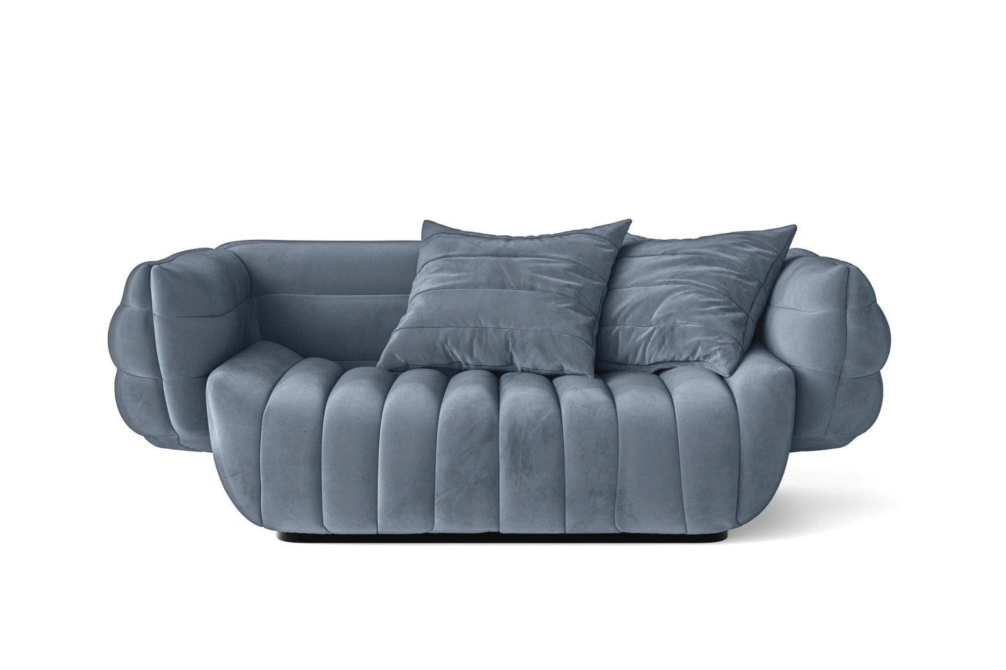 Cinisello 2 Seater Sofa Baby Blue Velvet