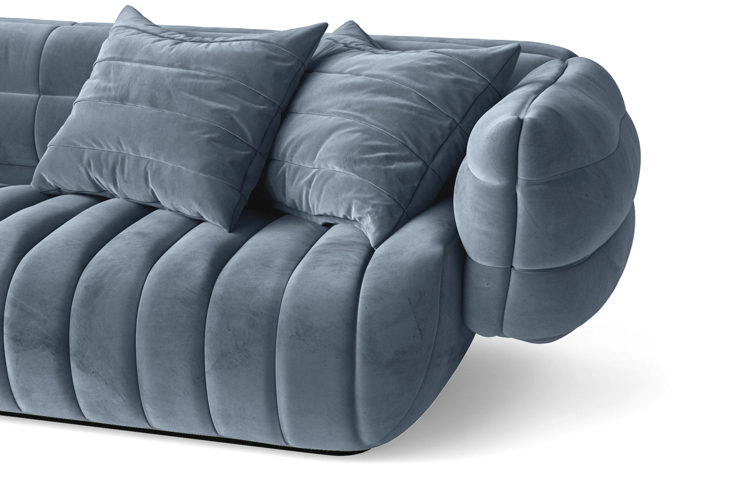 Cinisello 2 Seater Sofa Baby Blue Velvet