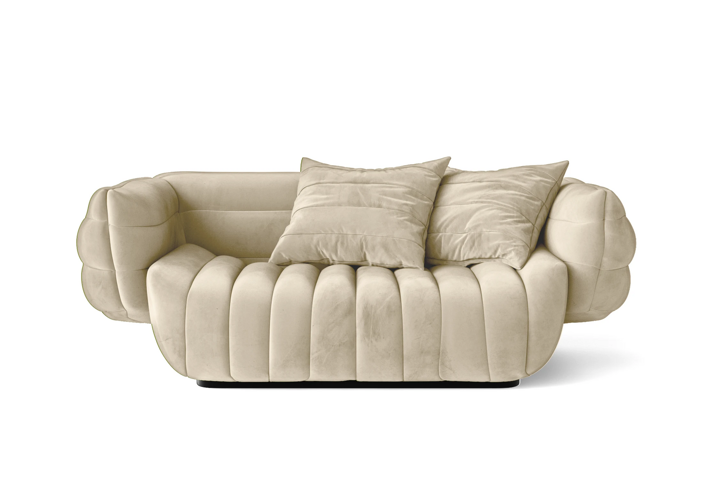 Cinisello 2 Seater Sofa Cream Velvet