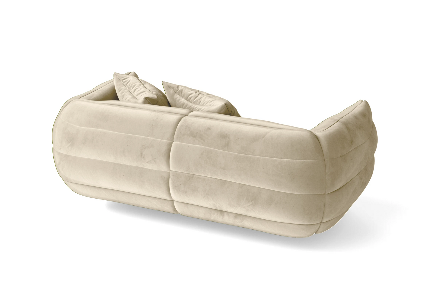 Cinisello 2 Seater Sofa Cream Velvet