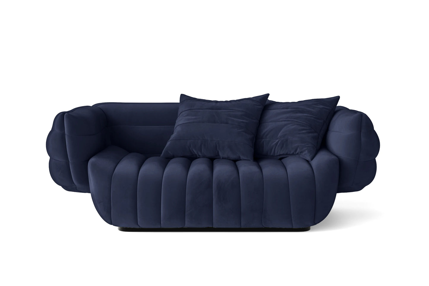 Cinisello 2 Seater Sofa Dark Blue Velvet