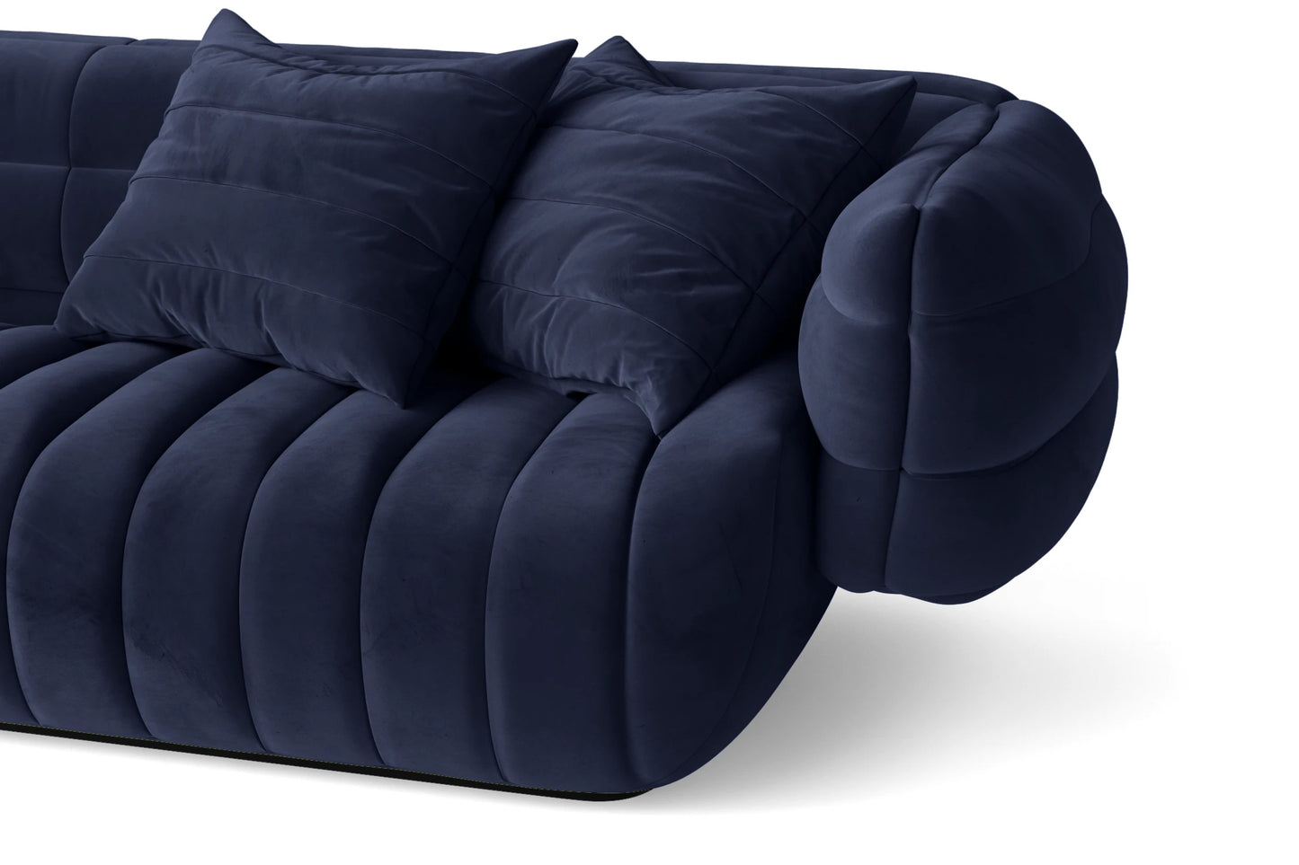 Cinisello 2 Seater Sofa Dark Blue Velvet