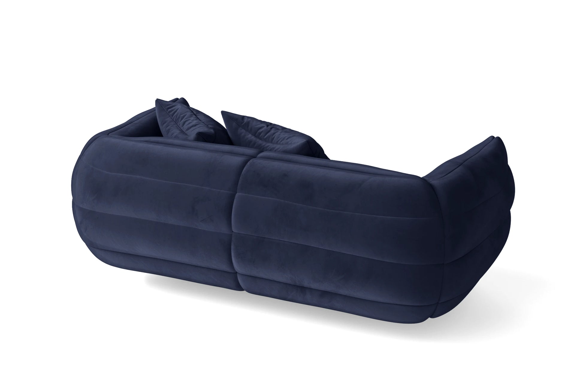 Cinisello 2 Seater Sofa Dark Blue Velvet