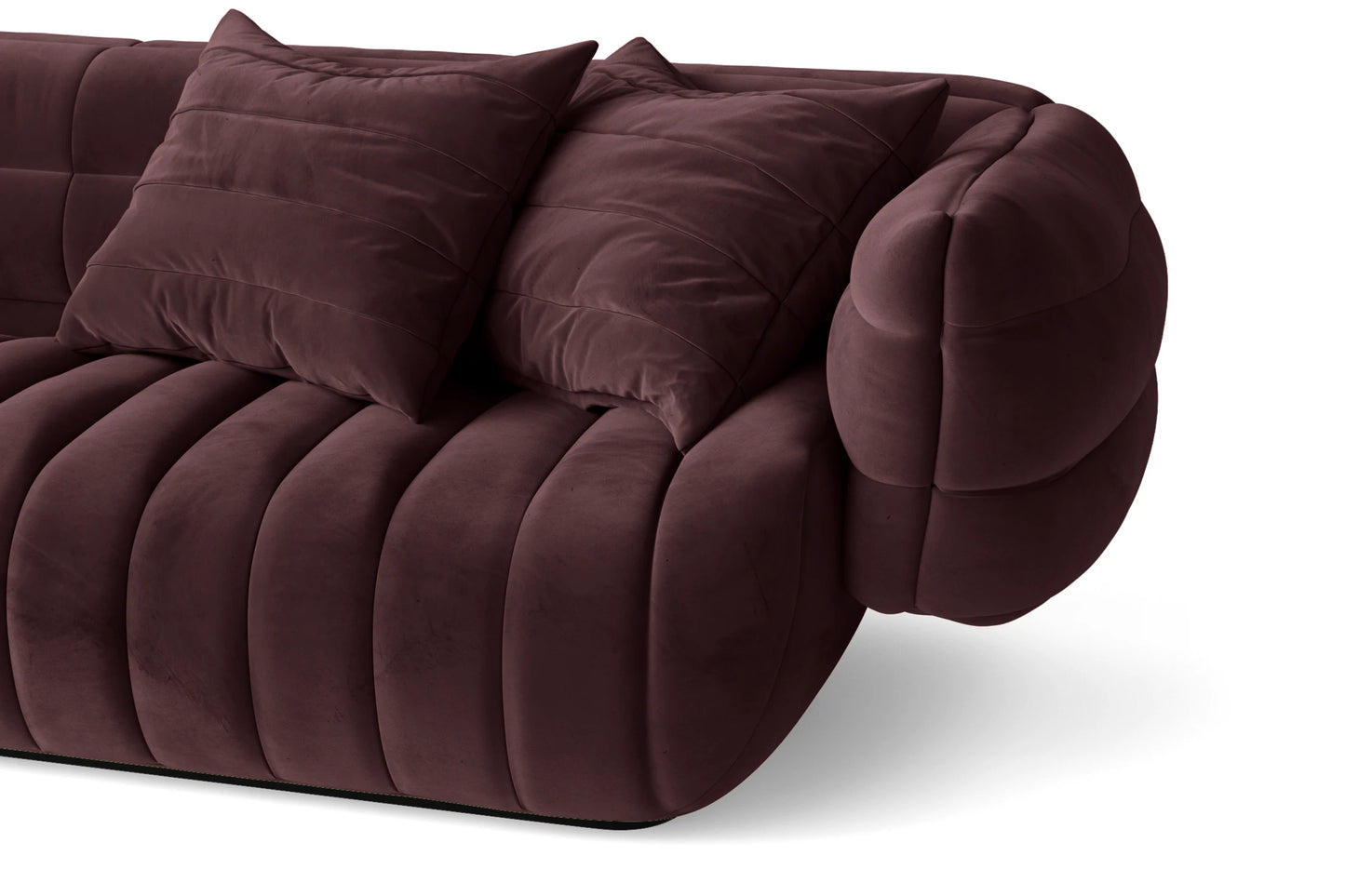 Cinisello 2 Seater Sofa Grape Velvet