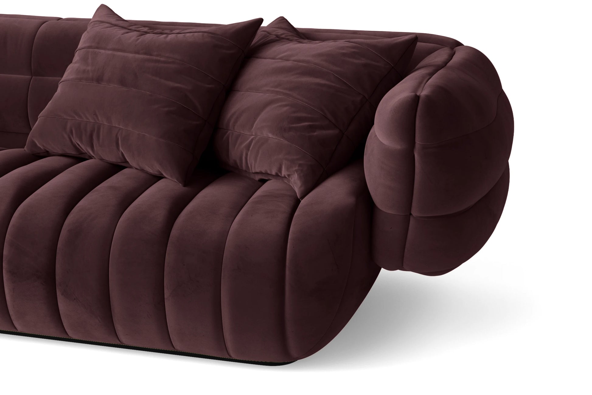 Cinisello 2 Seater Sofa Grape Velvet