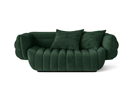 Cinisello 2 Seater Sofa Green Velvet