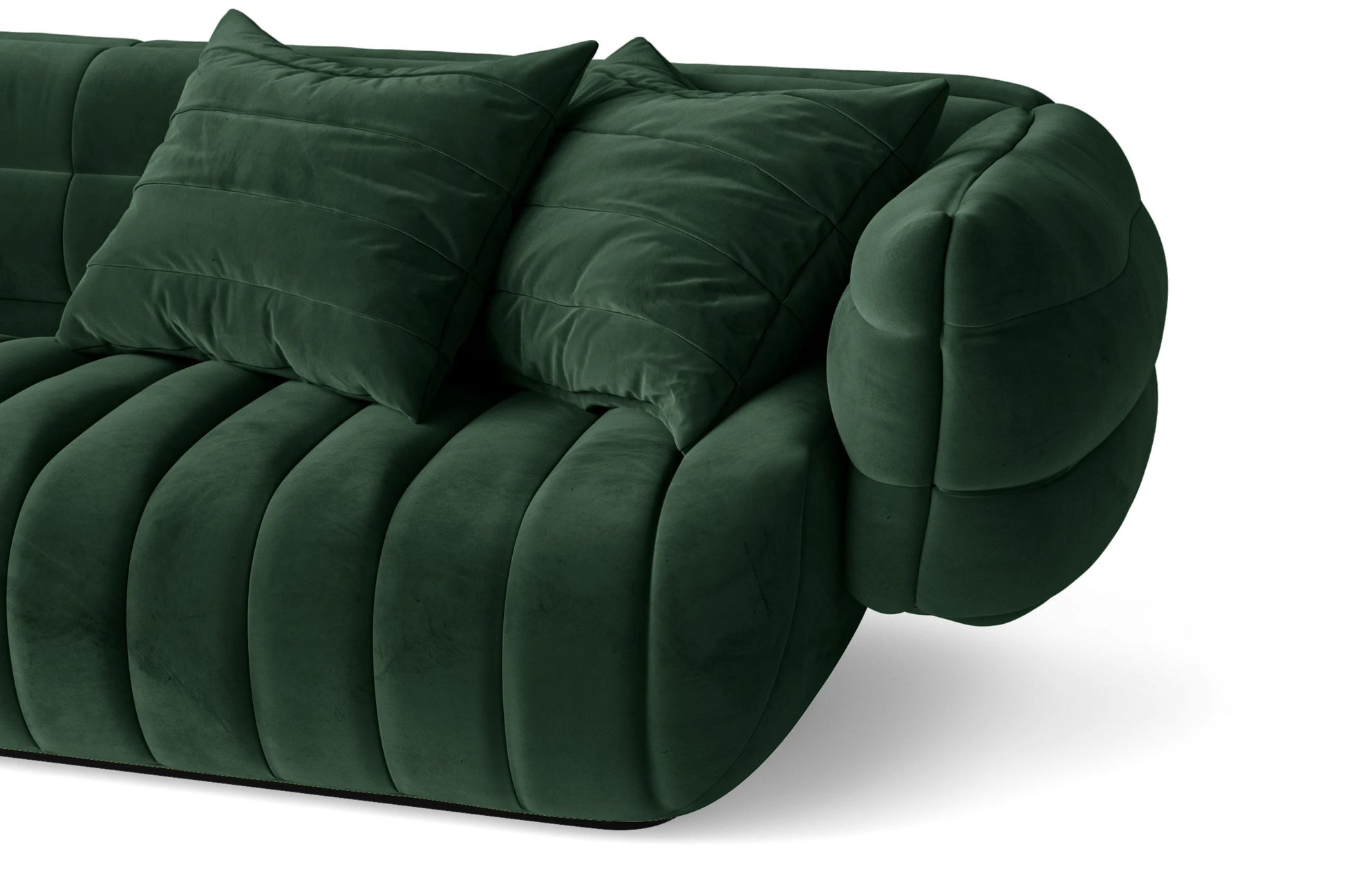 Cinisello 2 Seater Sofa Green Velvet