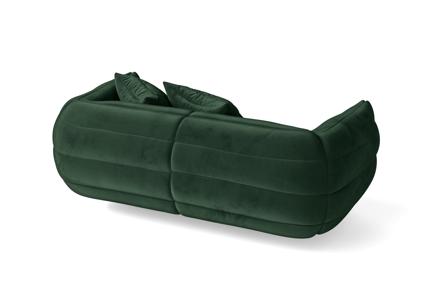 Cinisello 2 Seater Sofa Green Velvet