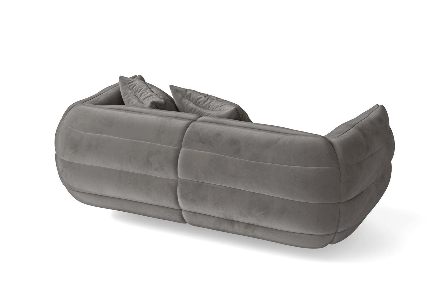 Cinisello 2 Seater Sofa Grey Velvet