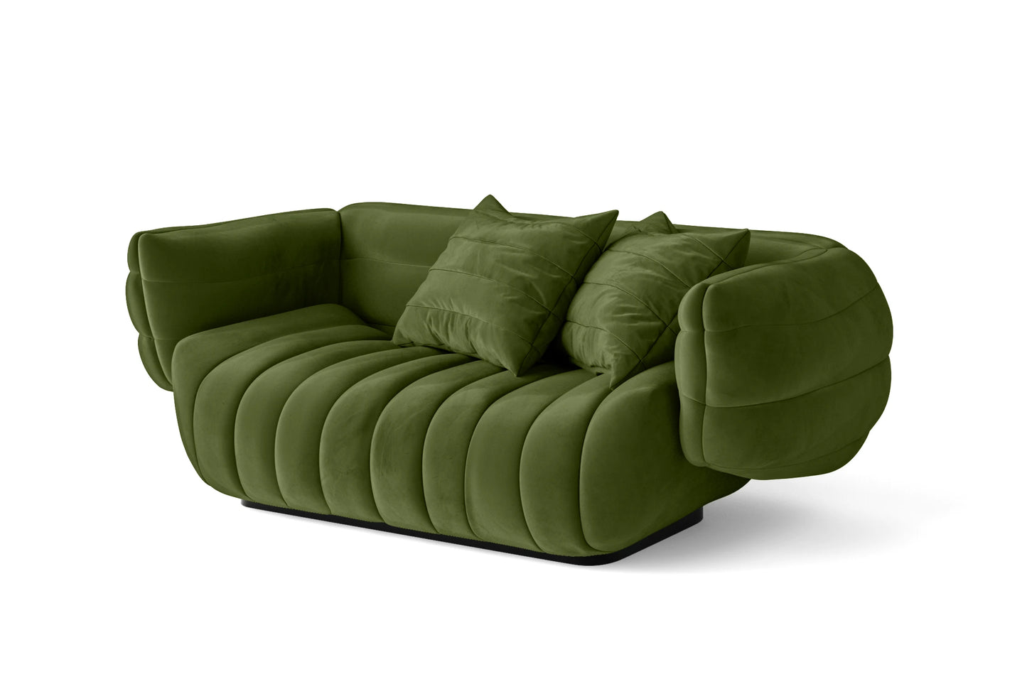 Cinisello 2 Seater Sofa Lime Velvet