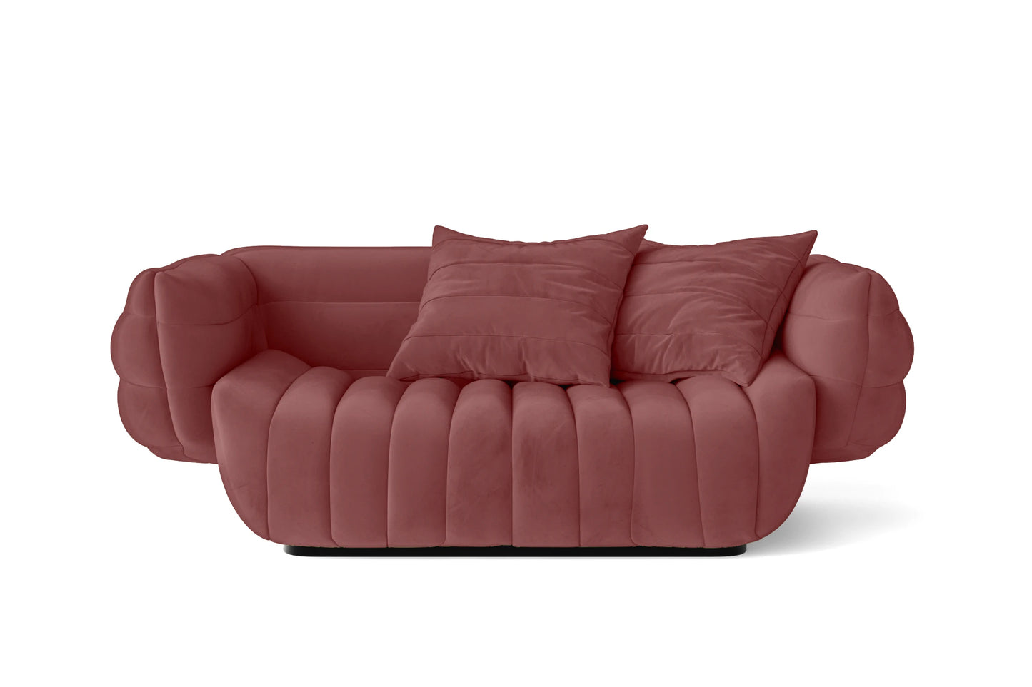 Cinisello 2 Seater Sofa Pink Velvet