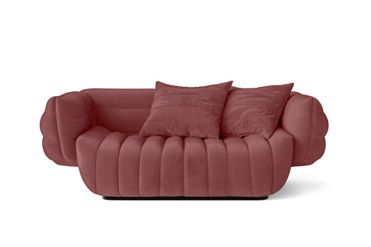 Cinisello 2 Seater Sofa Pink Velvet