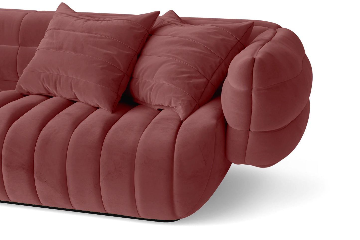 Cinisello 2 Seater Sofa Pink Velvet