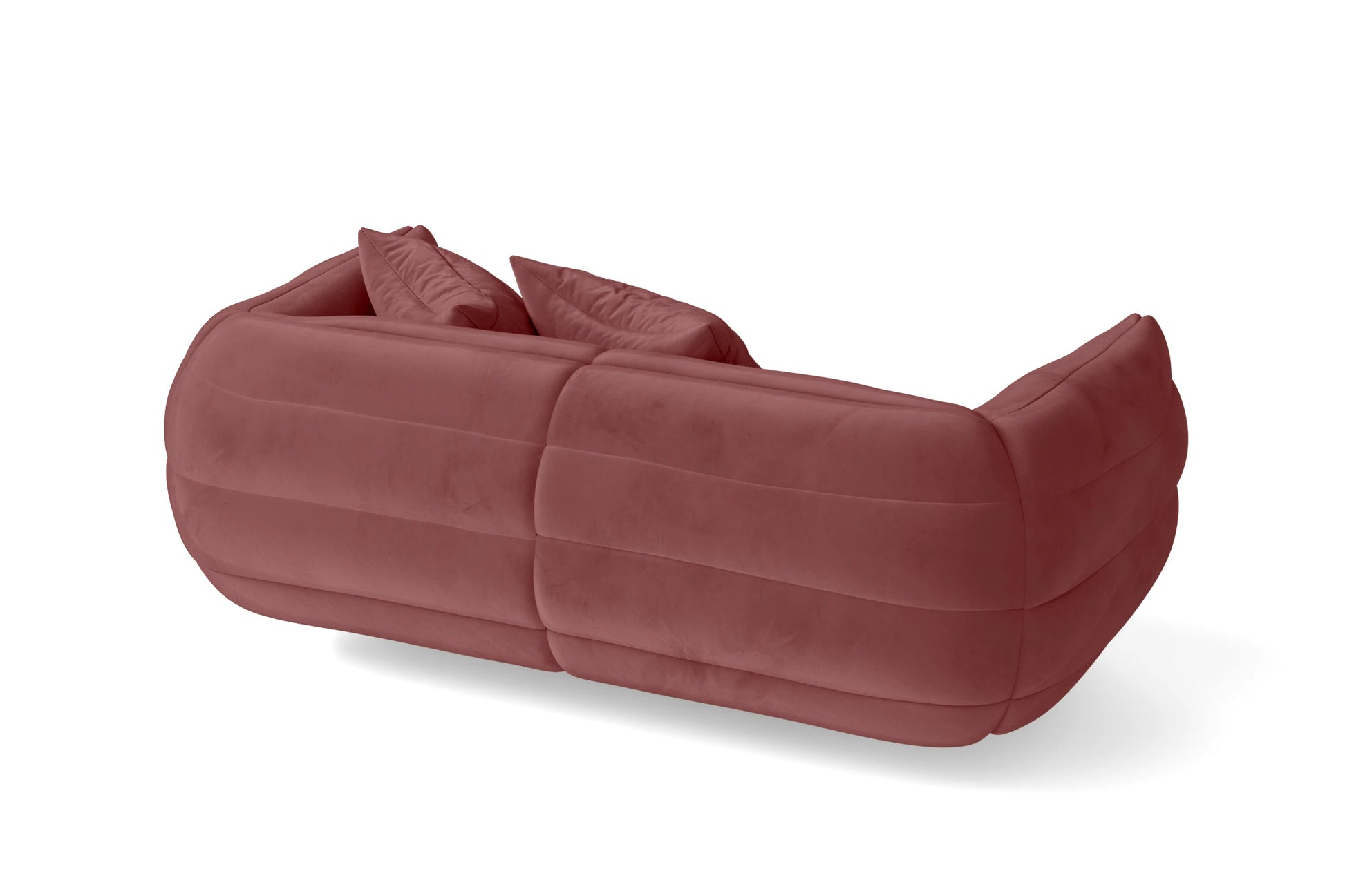 Cinisello 2 Seater Sofa Pink Velvet