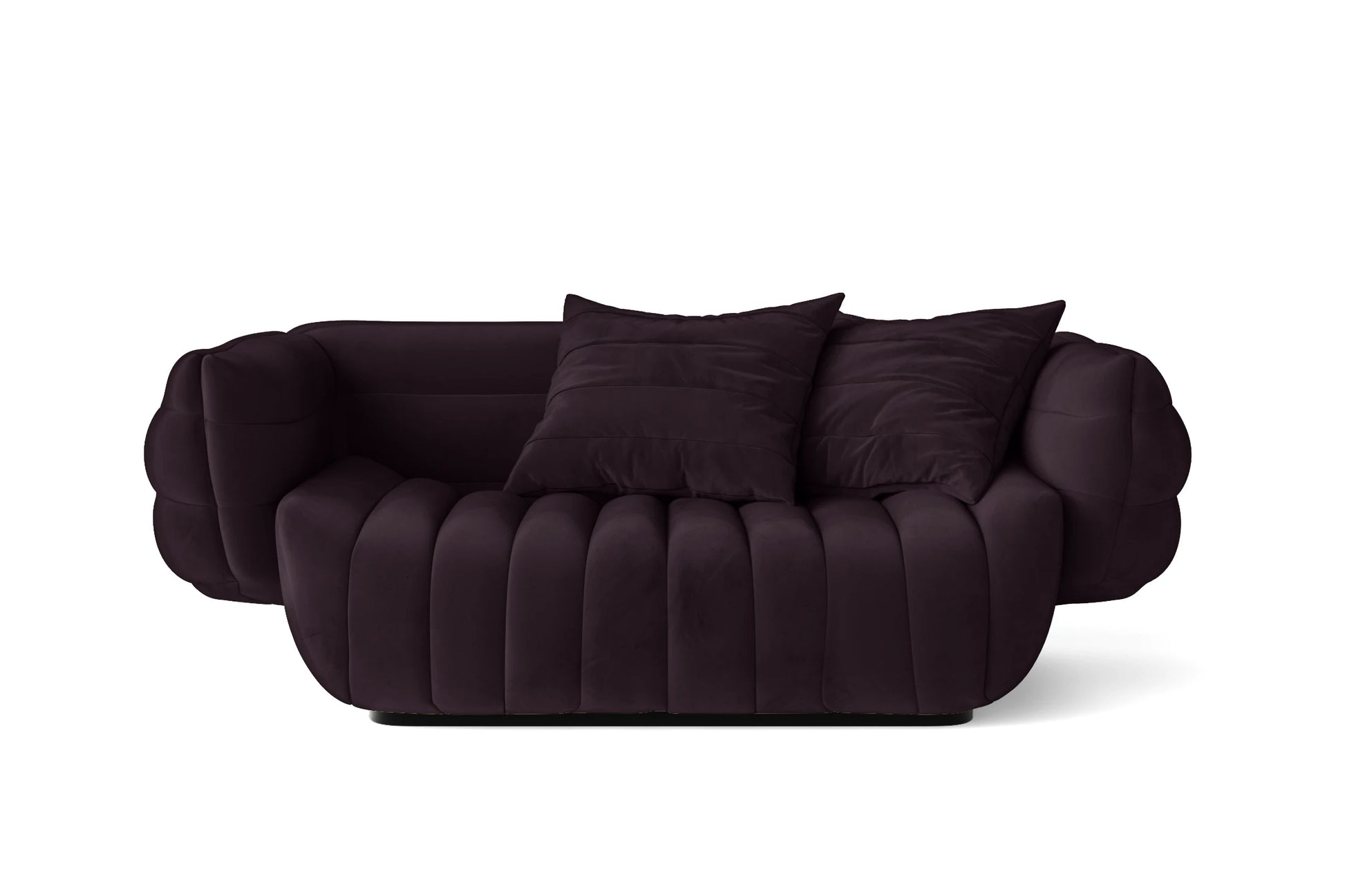 Cinisello 2 Seater Sofa Purple Velvet