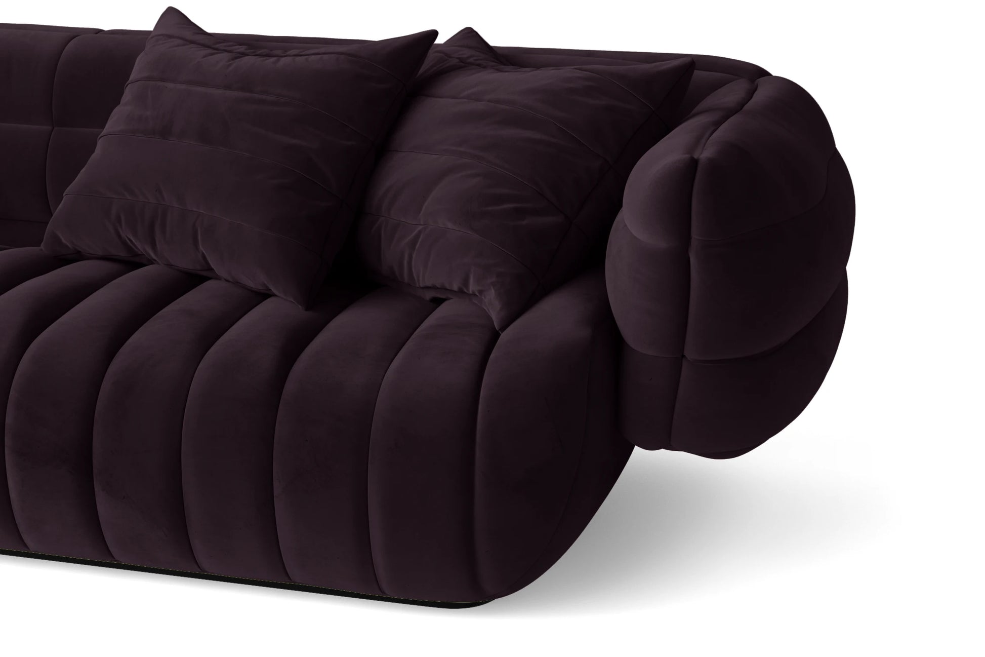 Cinisello 2 Seater Sofa Purple Velvet