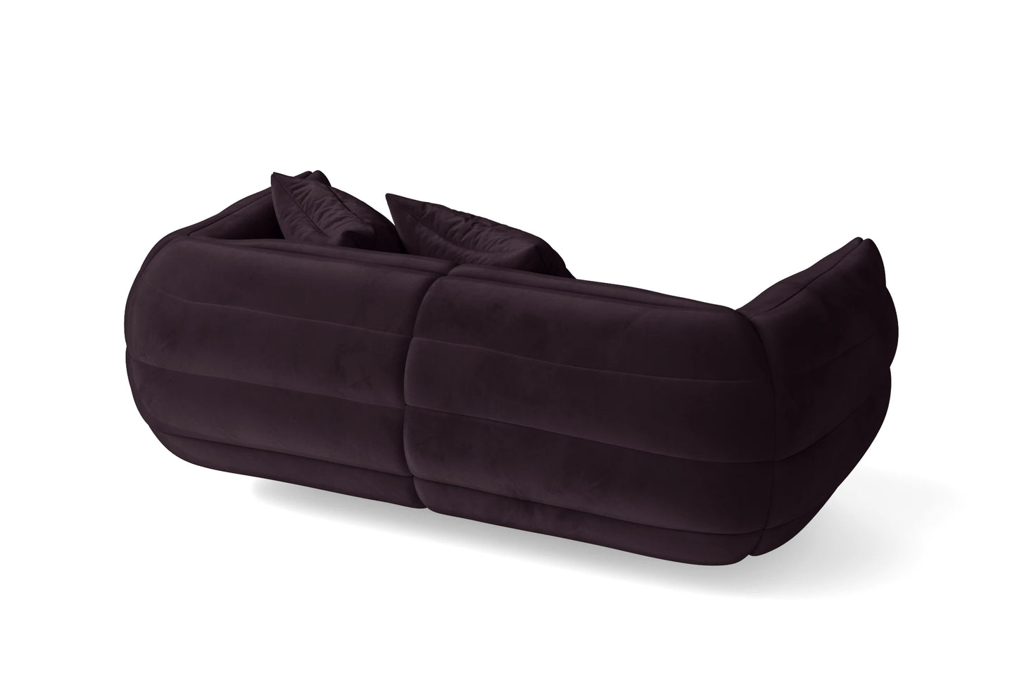 Cinisello 2 Seater Sofa Purple Velvet