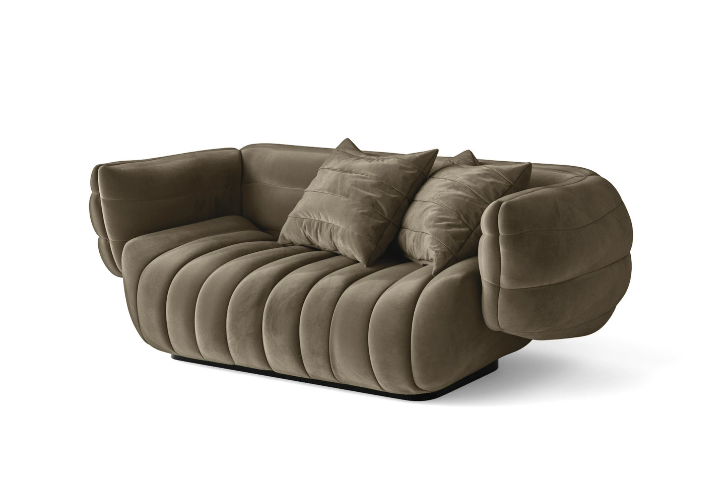 Cinisello 2 Seater Sofa Sand Velvet