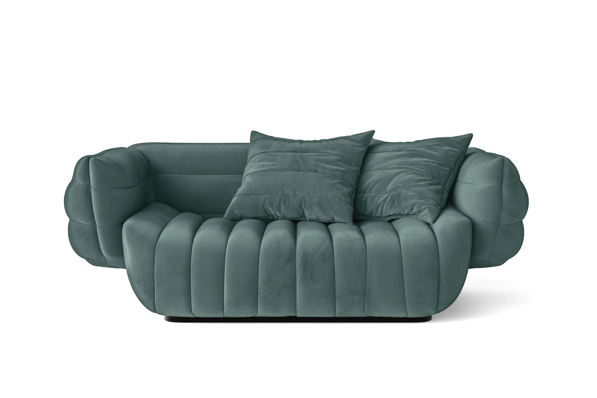 Cinisello 2 Seater Sofa Teal Velvet