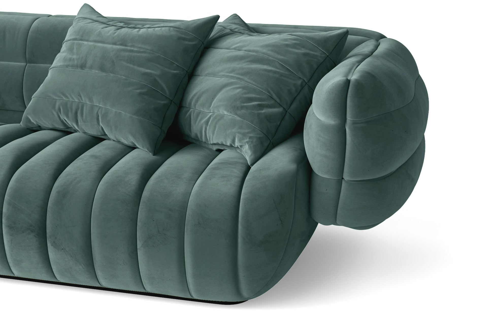 Cinisello 2 Seater Sofa Teal Velvet