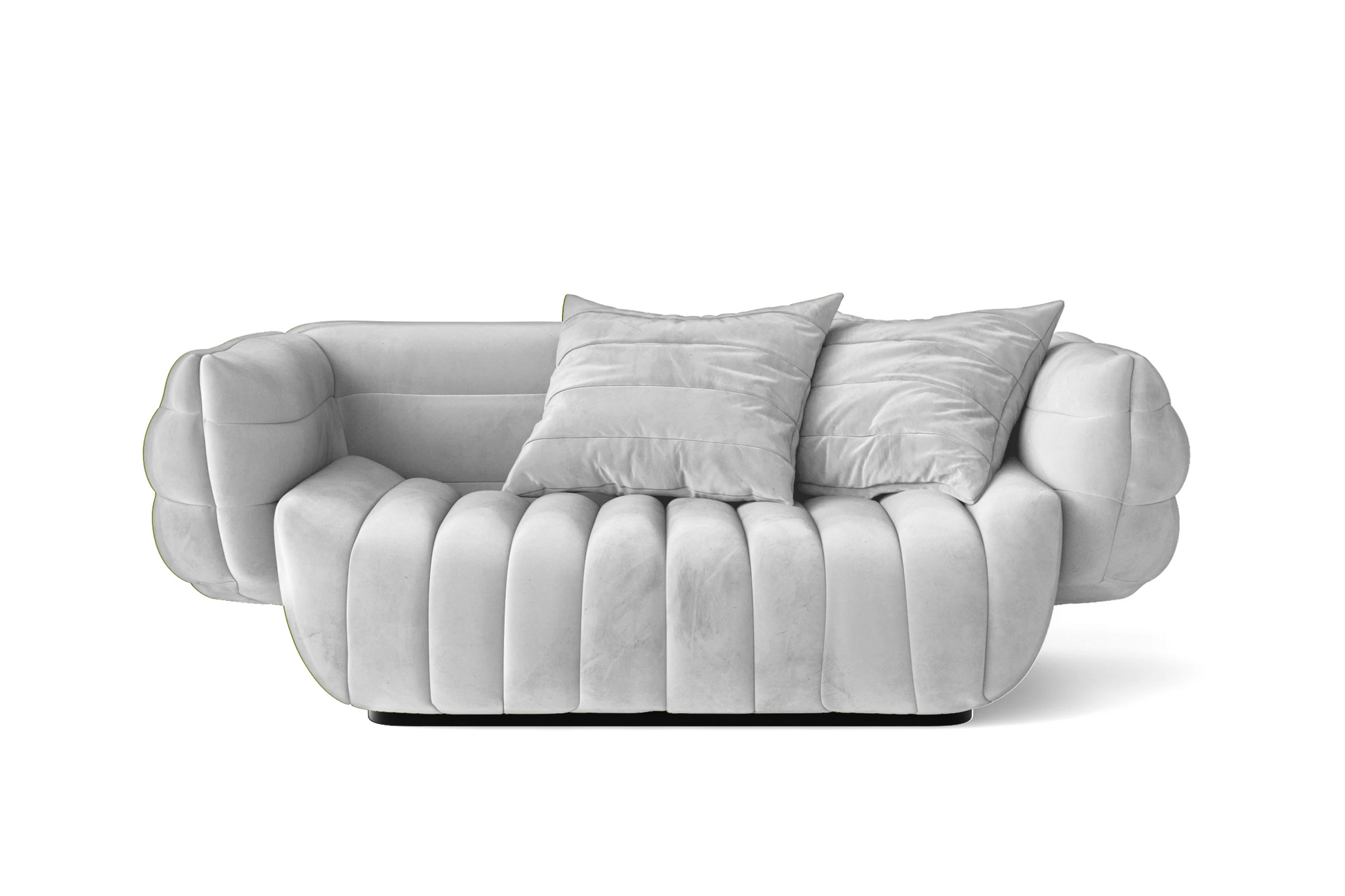 Cinisello 2 Seater Sofa White Velvet