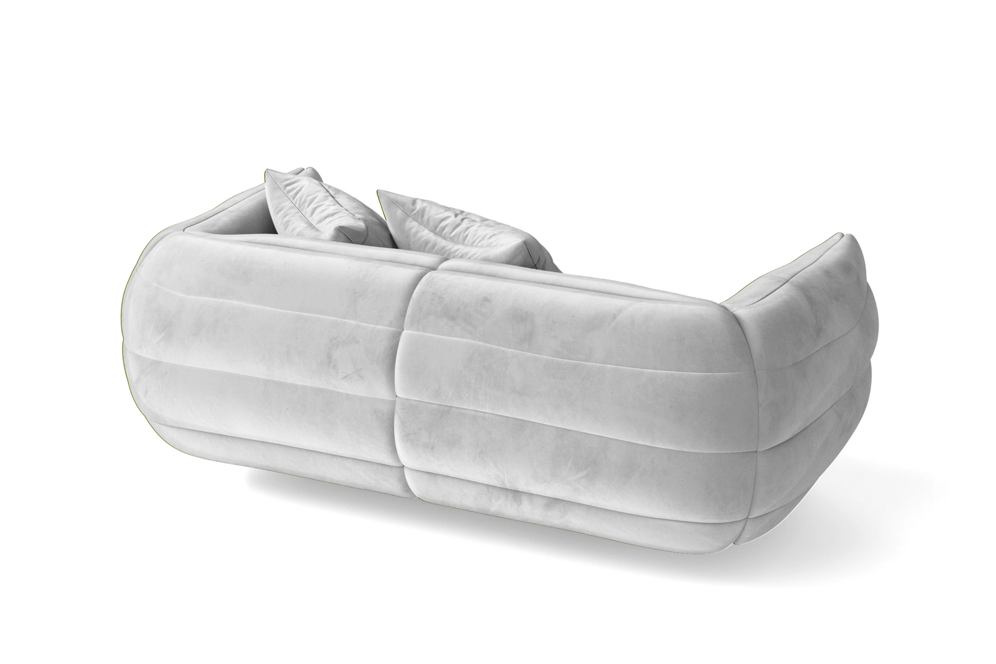 Cinisello 2 Seater Sofa White Velvet