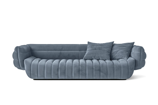 Cinisello 3 Seater Sofa Baby Blue Velvet