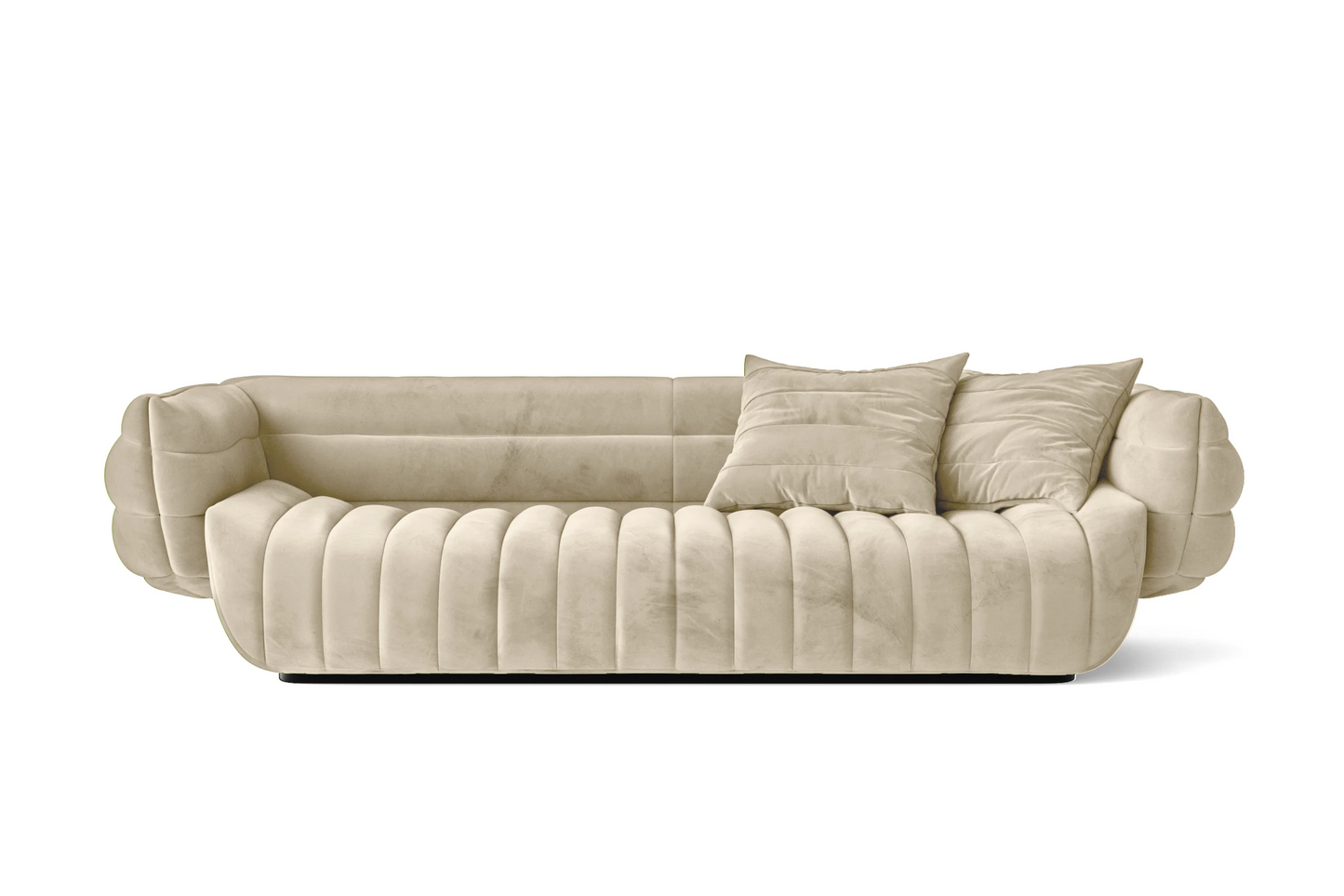 Cinisello 3 Seater Sofa Cream Velvet