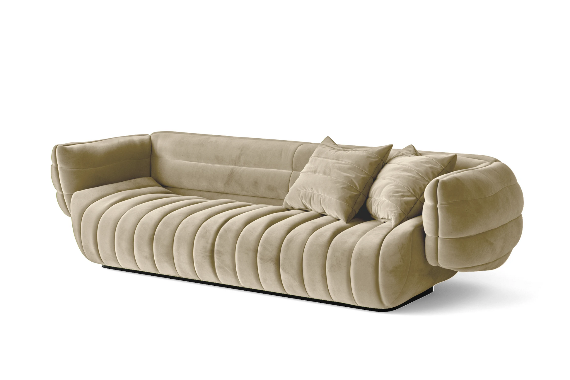 Cinisello 3 Seater Sofa Cream Velvet