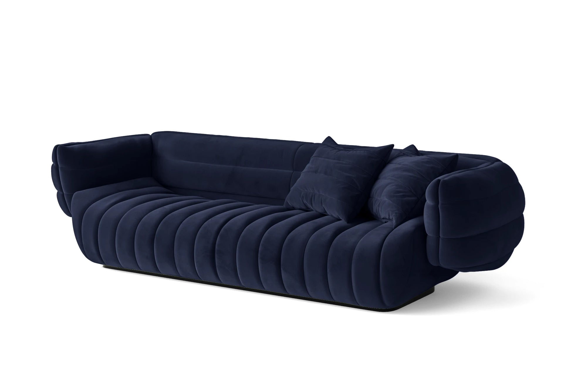 Cinisello 3 Seater Sofa Dark Blue Velvet