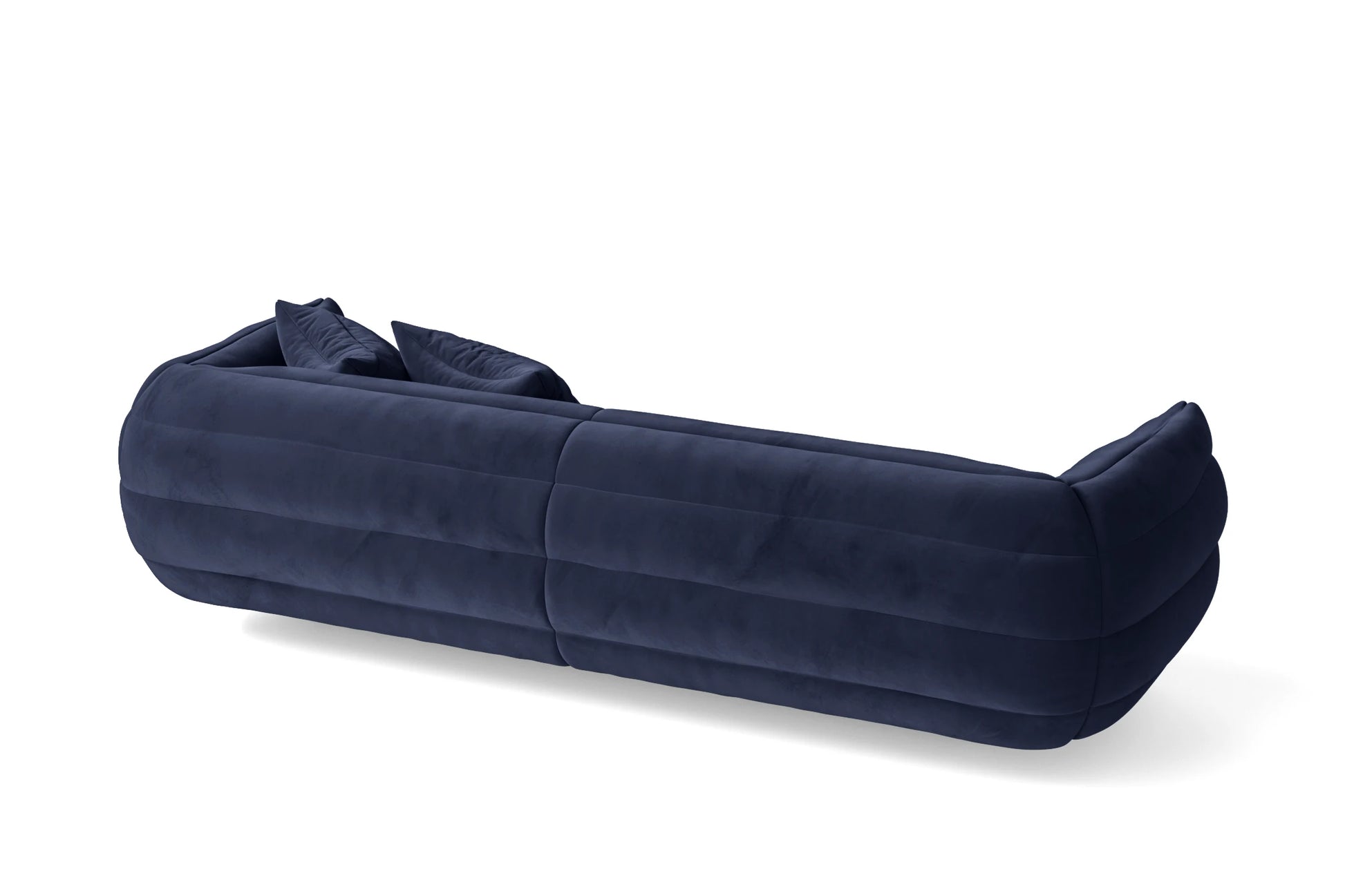 Cinisello 3 Seater Sofa Dark Blue Velvet