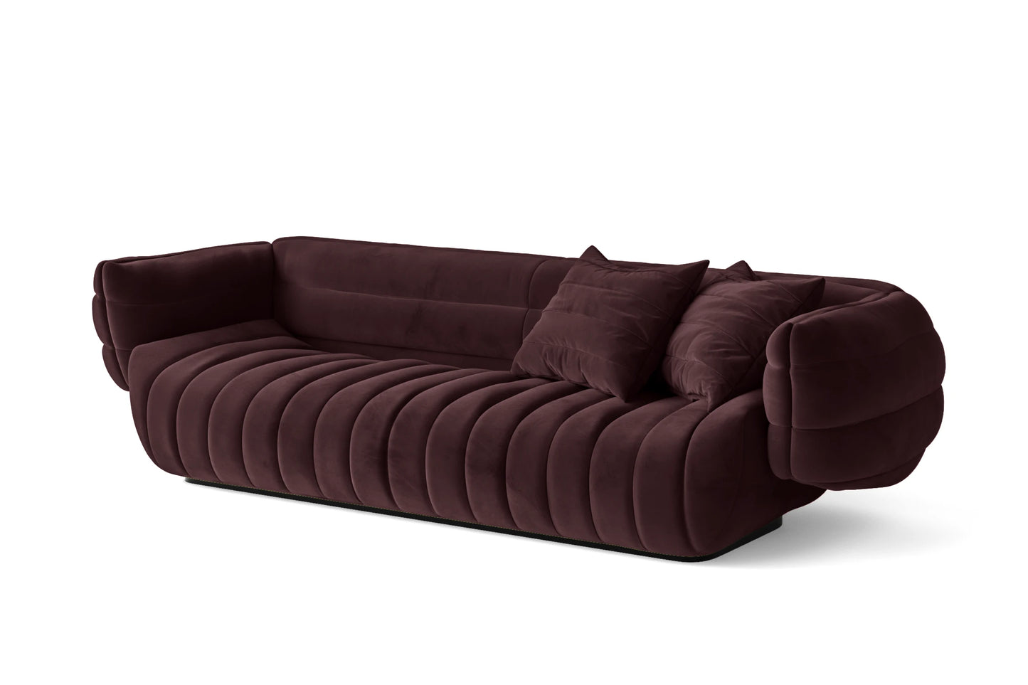 Cinisello 3 Seater Sofa Grape Velvet