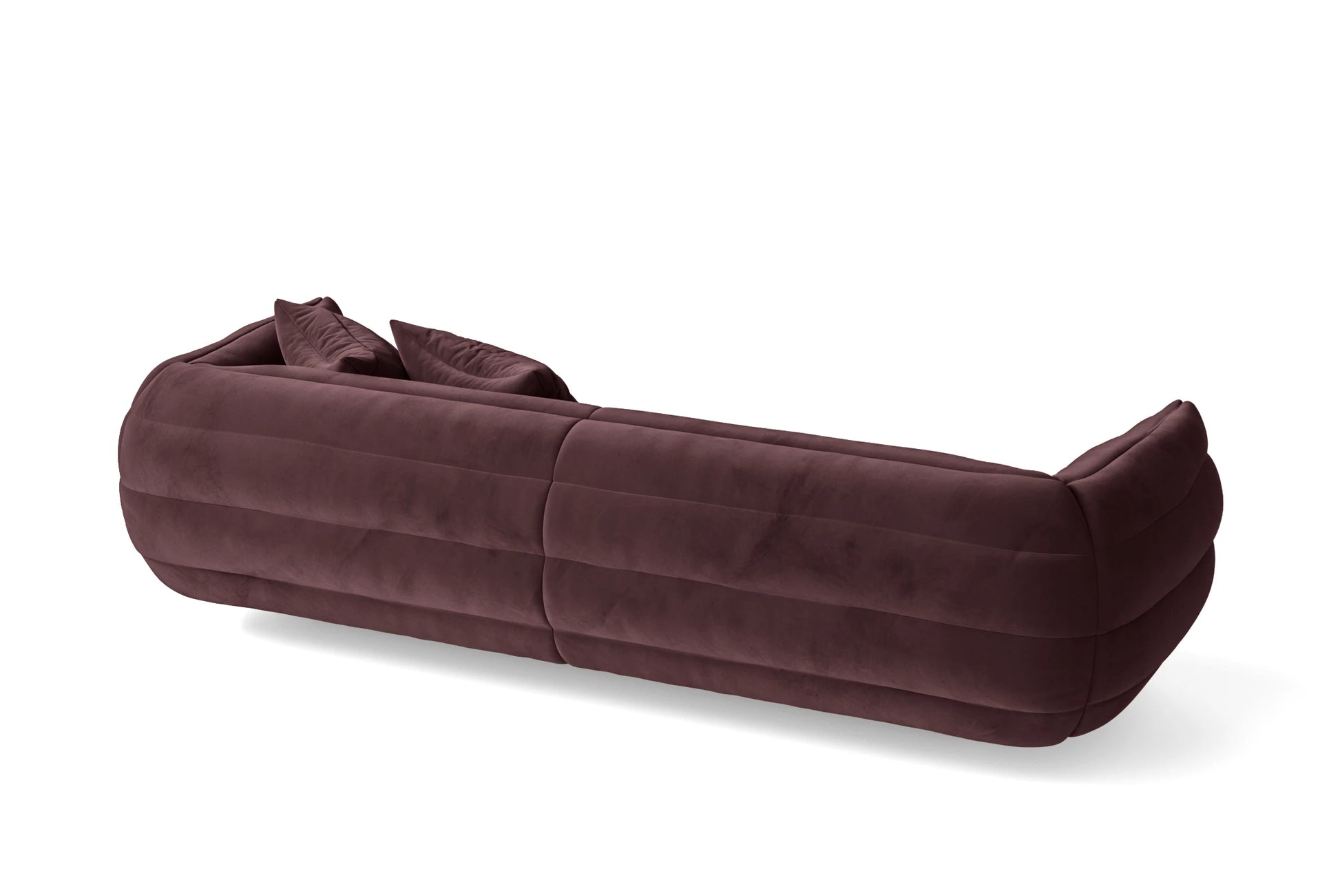 Cinisello 3 Seater Sofa Grape Velvet