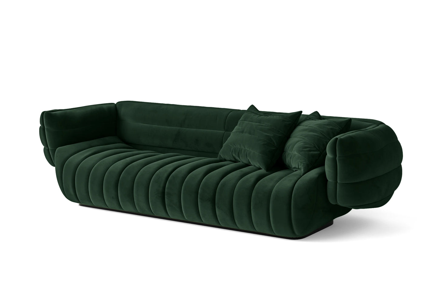 Cinisello 3 Seater Sofa Green Velvet