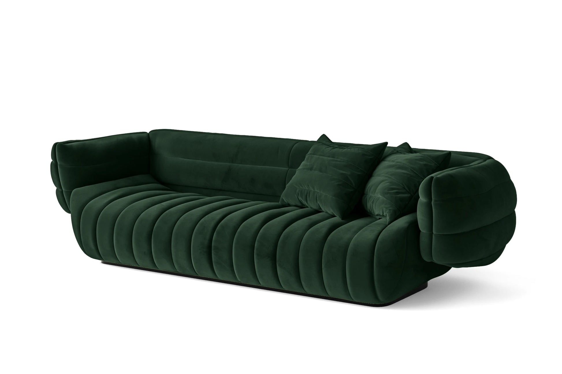 Cinisello 3 Seater Sofa Green Velvet