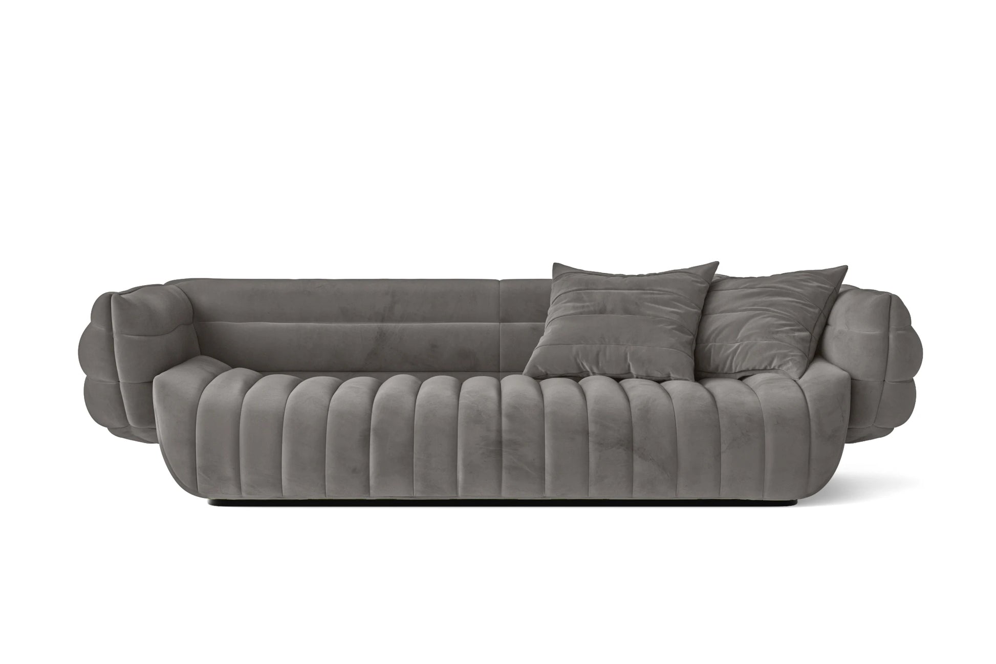 Cinisello 3 Seater Sofa Grey Velvet