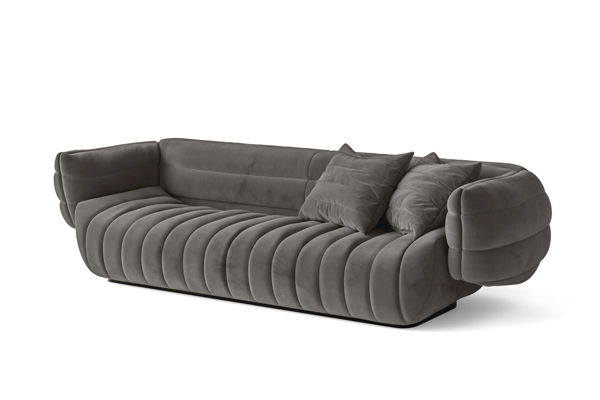 Cinisello 3 Seater Sofa Grey Velvet