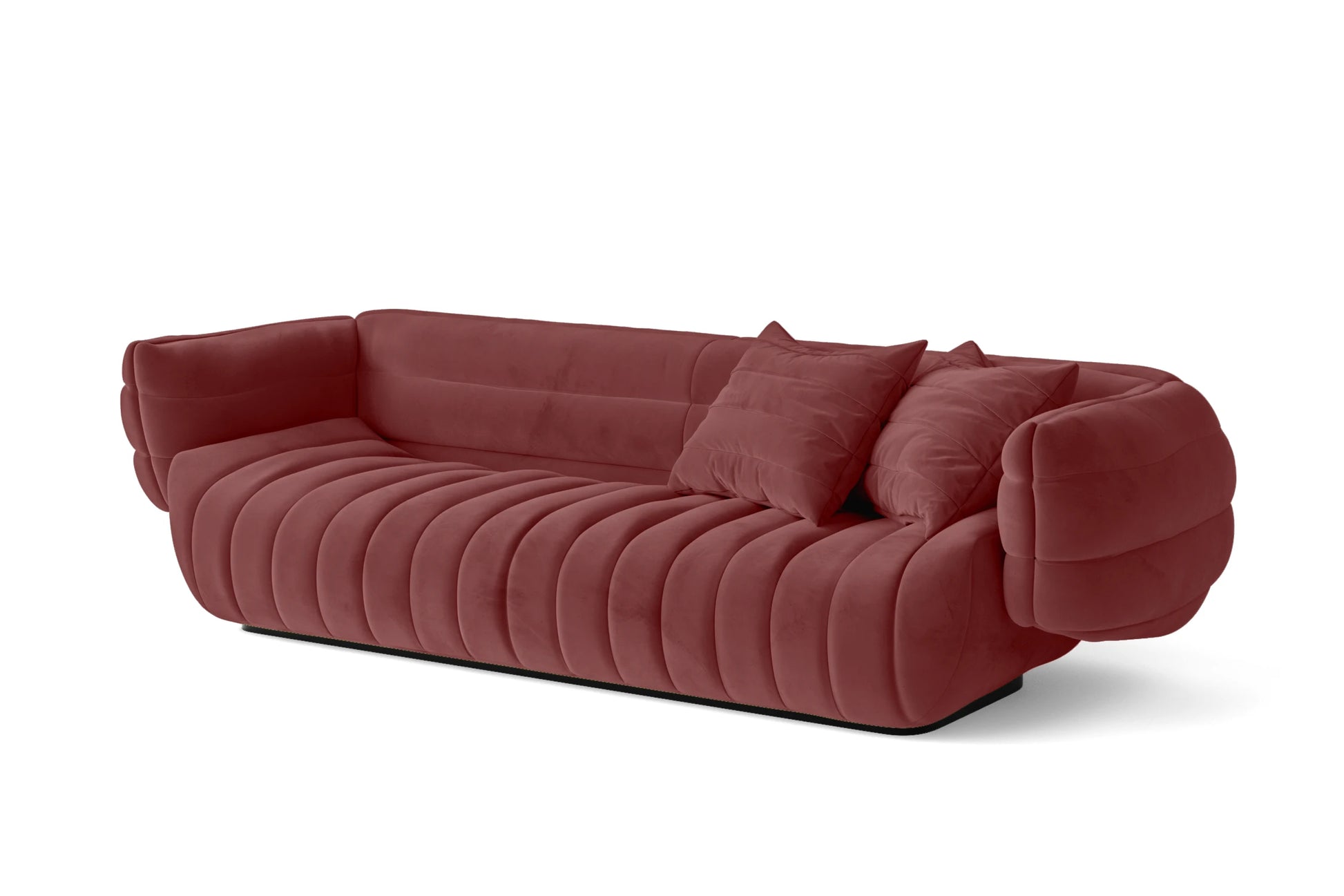 Cinisello 3 Seater Sofa Pink Velvet