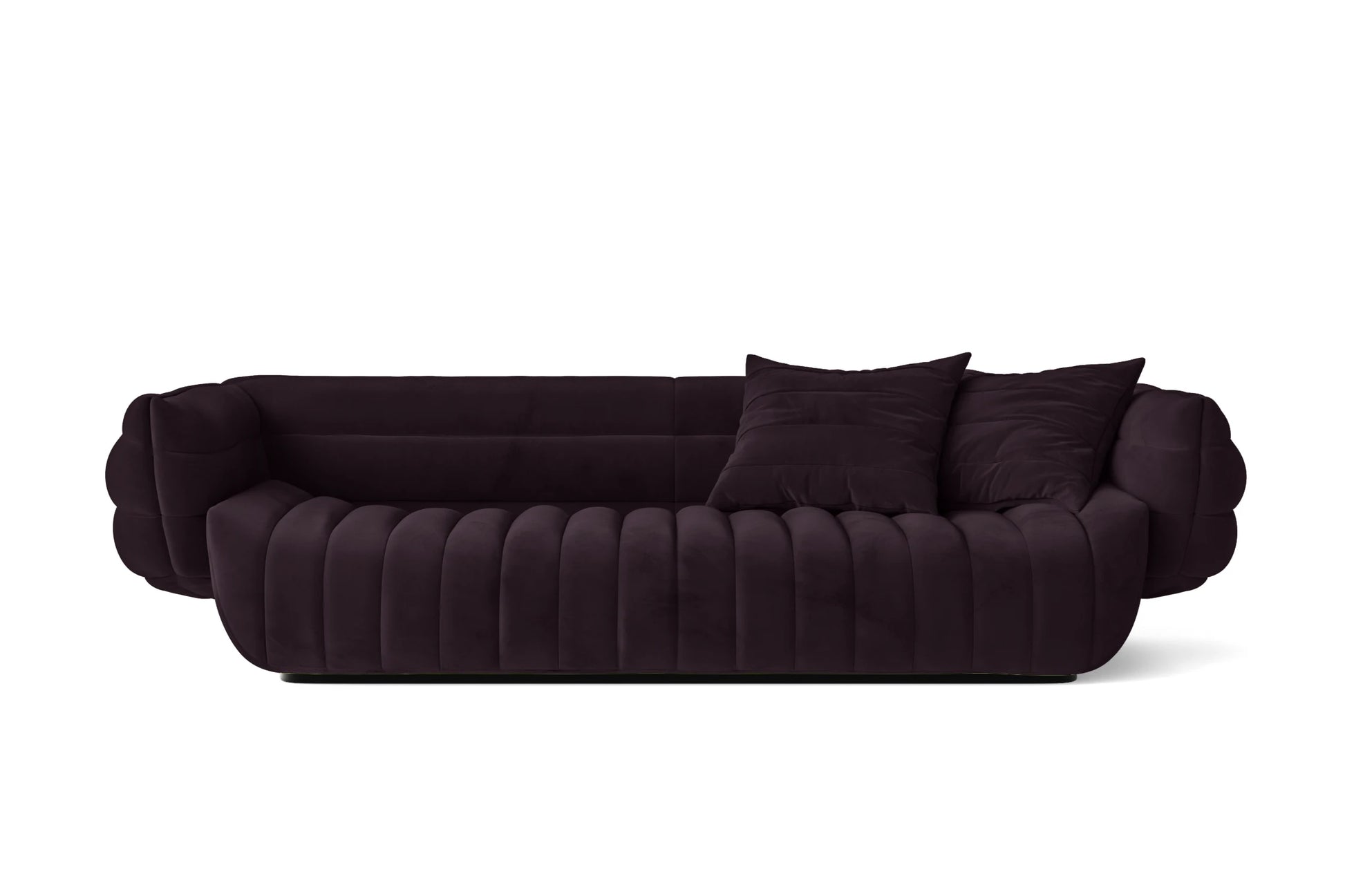 Cinisello 3 Seater Sofa Purple Velvet