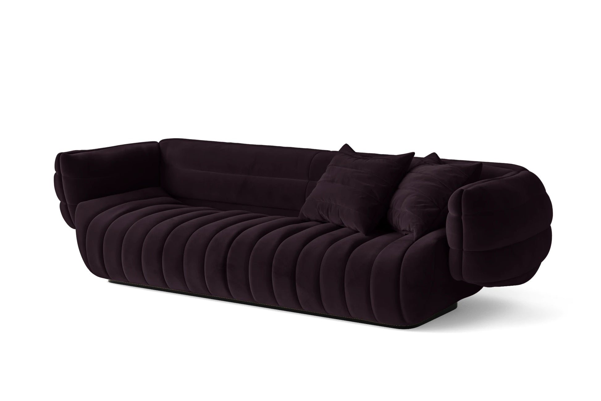 Cinisello 3 Seater Sofa Purple Velvet