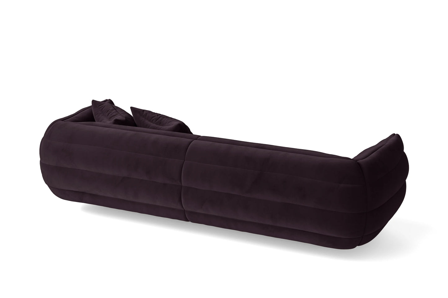 Cinisello 3 Seater Sofa Purple Velvet