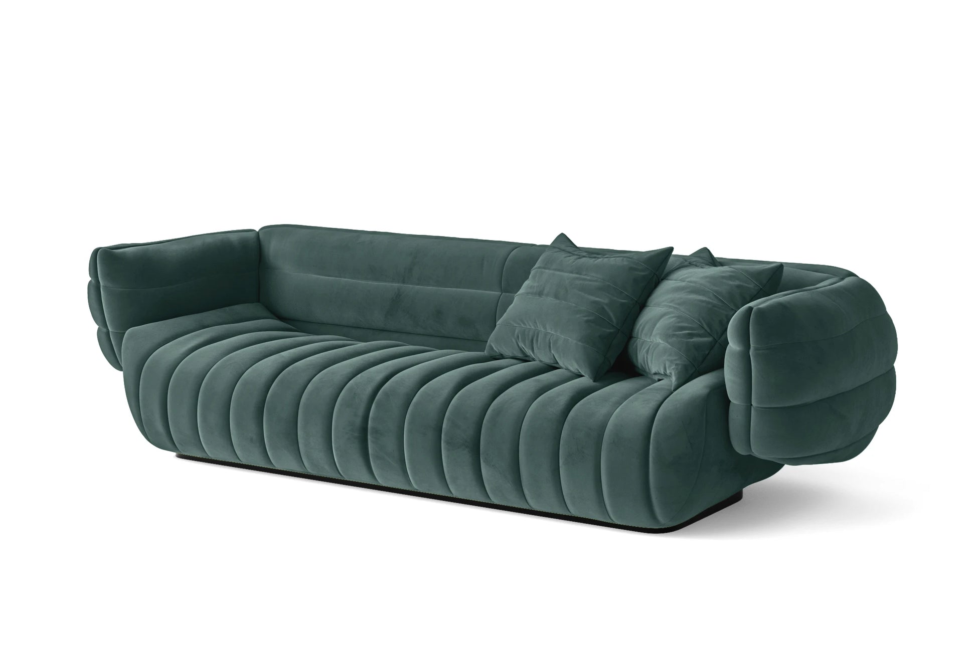 Cinisello 3 Seater Sofa Teal Velvet