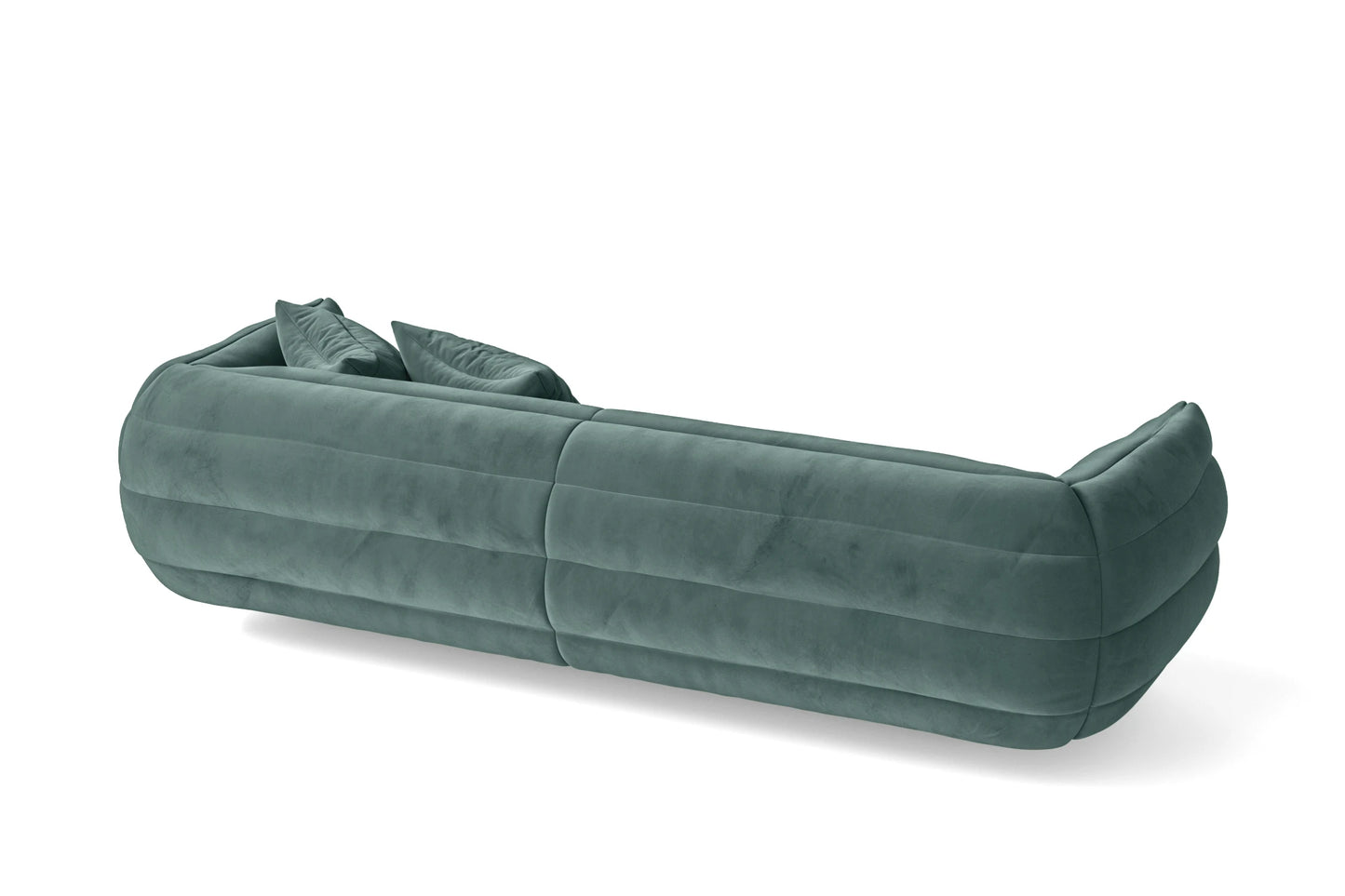 Cinisello 3 Seater Sofa Teal Velvet