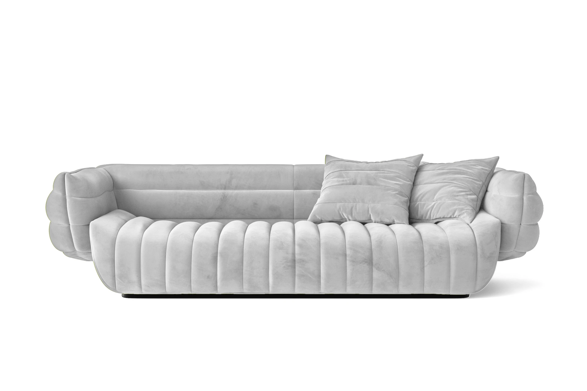 Cinisello 3 Seater Sofa White Velvet