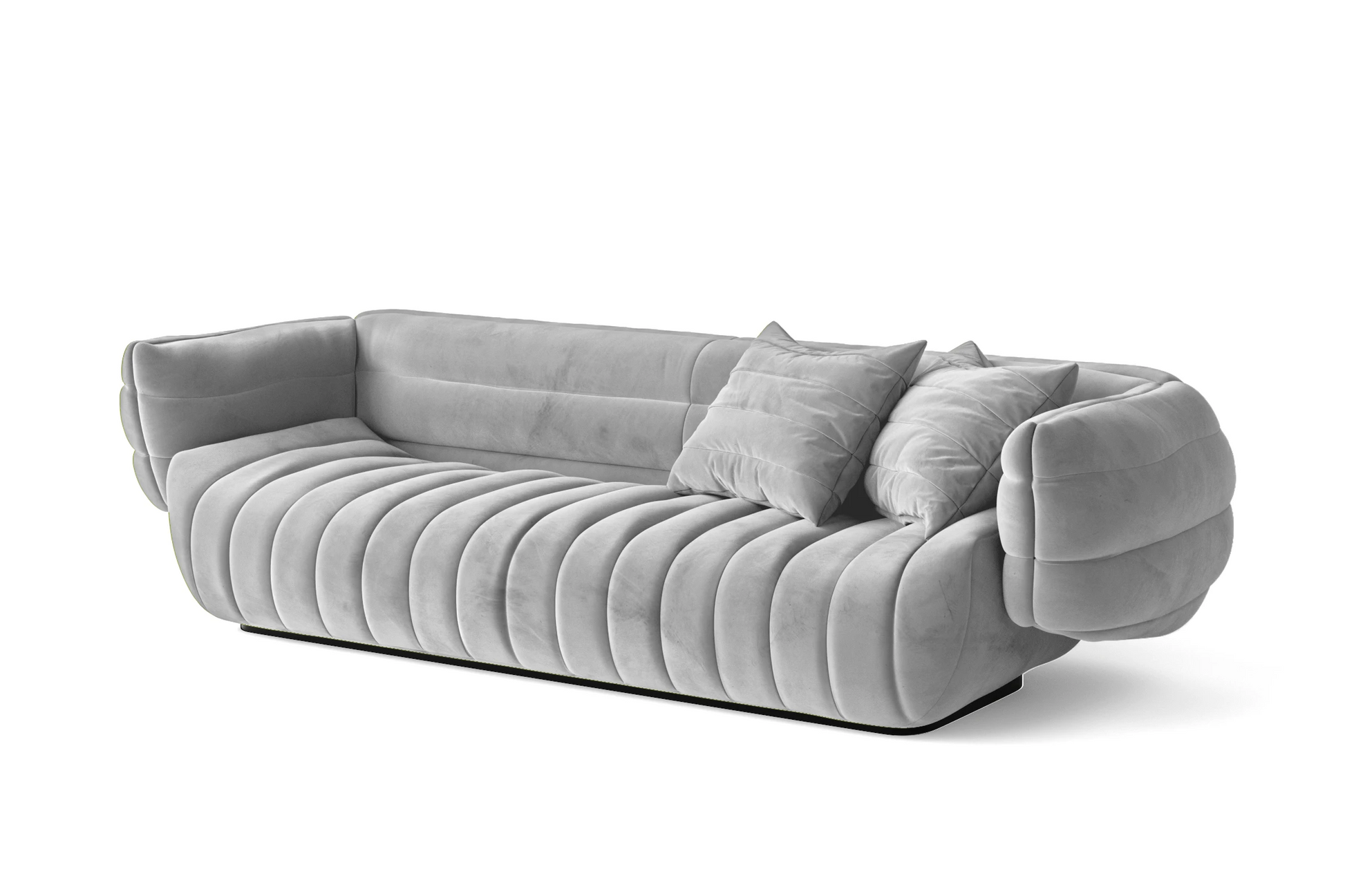 Cinisello 3 Seater Sofa White Velvet