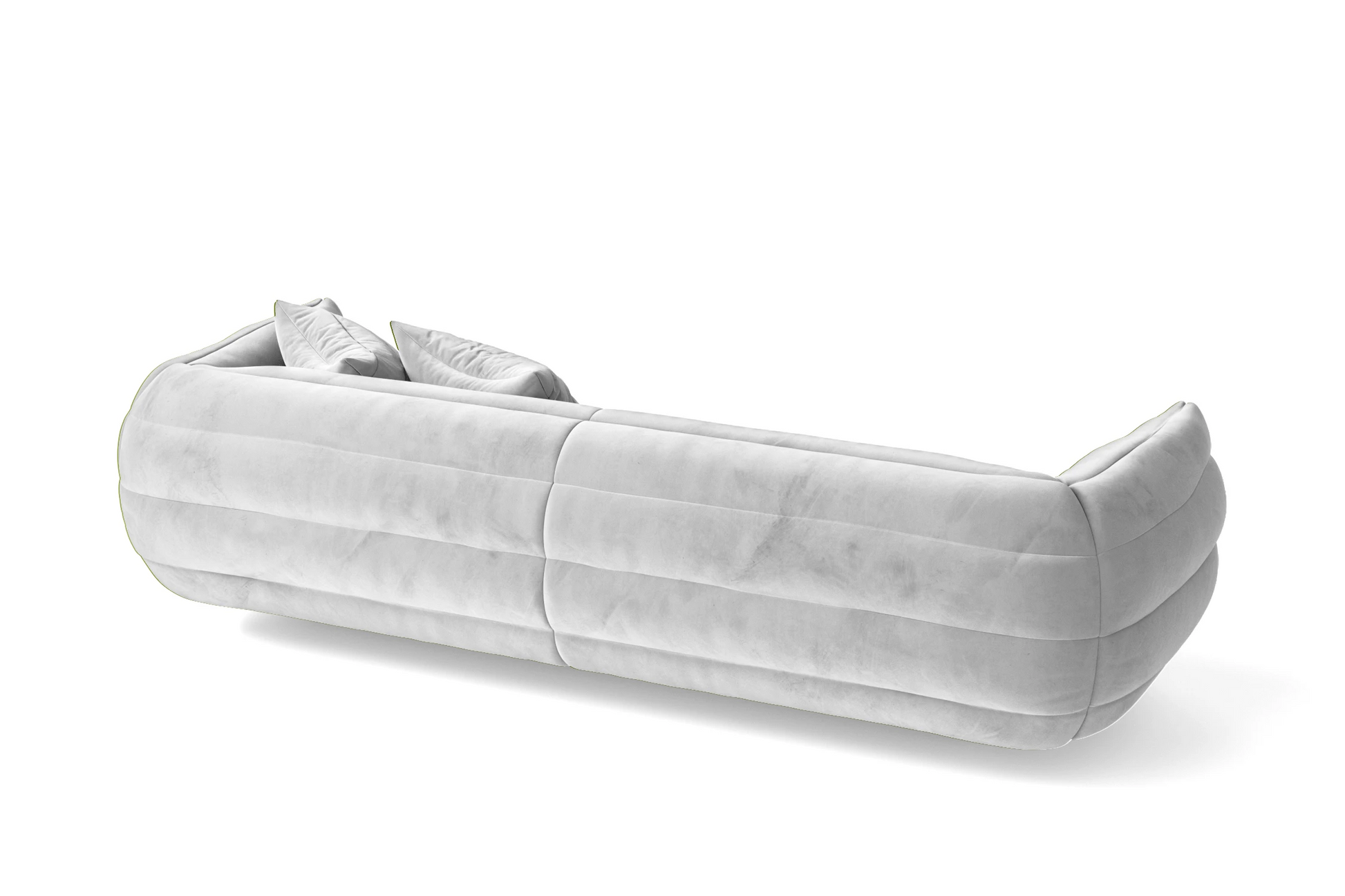 Cinisello 3 Seater Sofa White Velvet