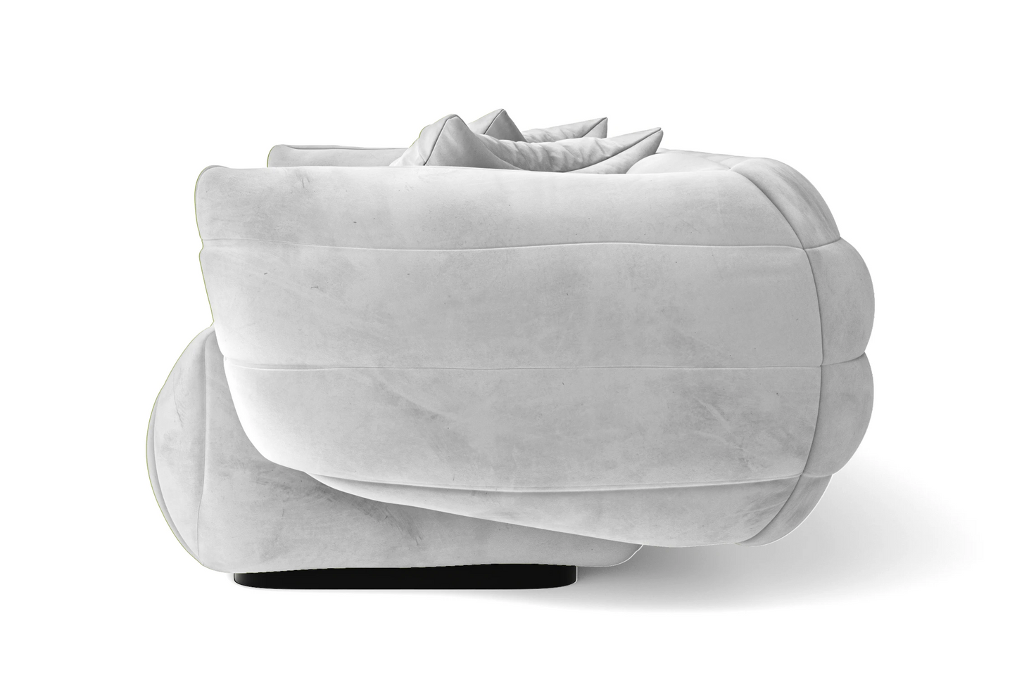 Cinisello 3 Seater Sofa White Velvet