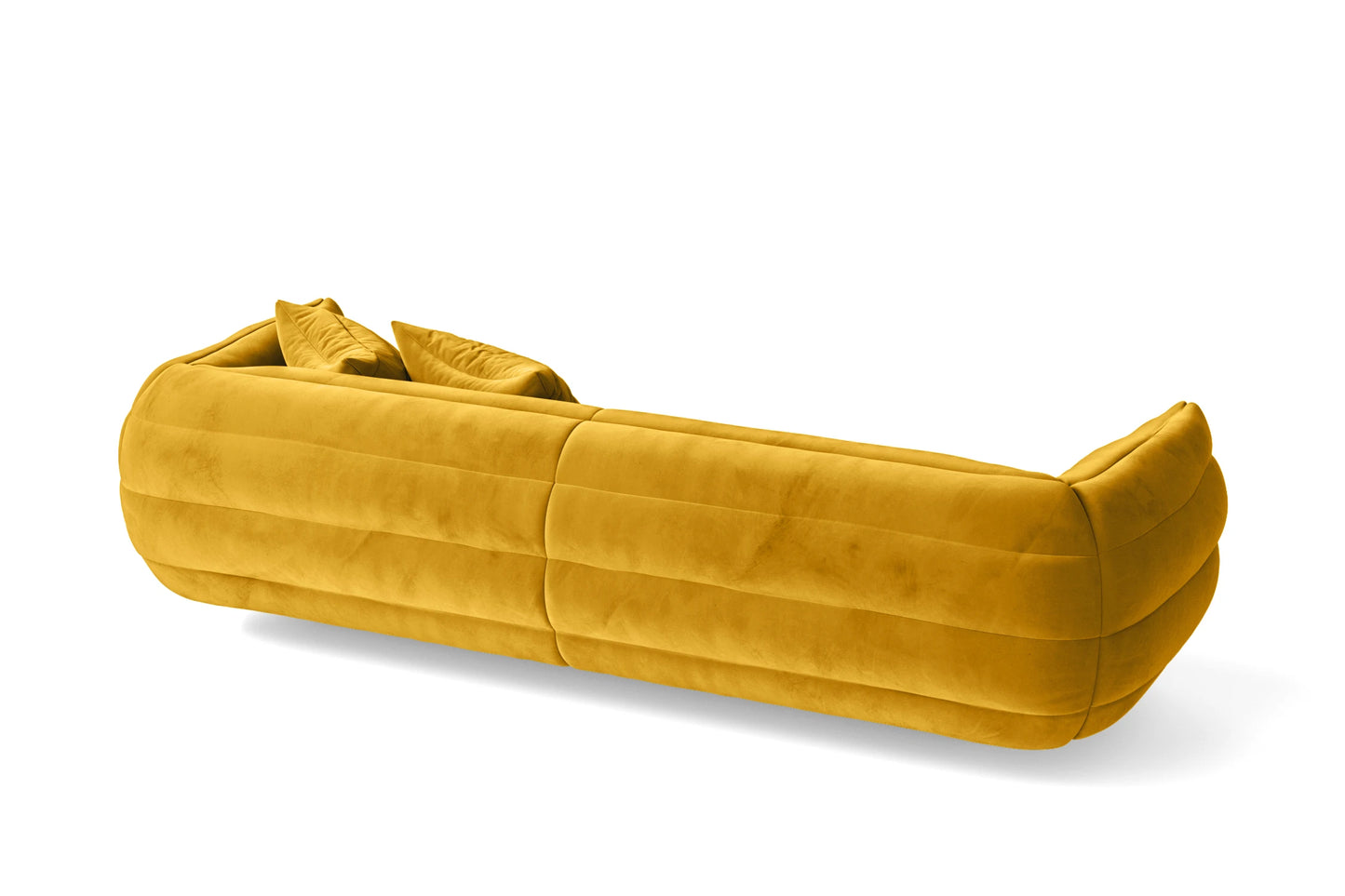 Cinisello 3 Seater Sofa Yellow Velvet