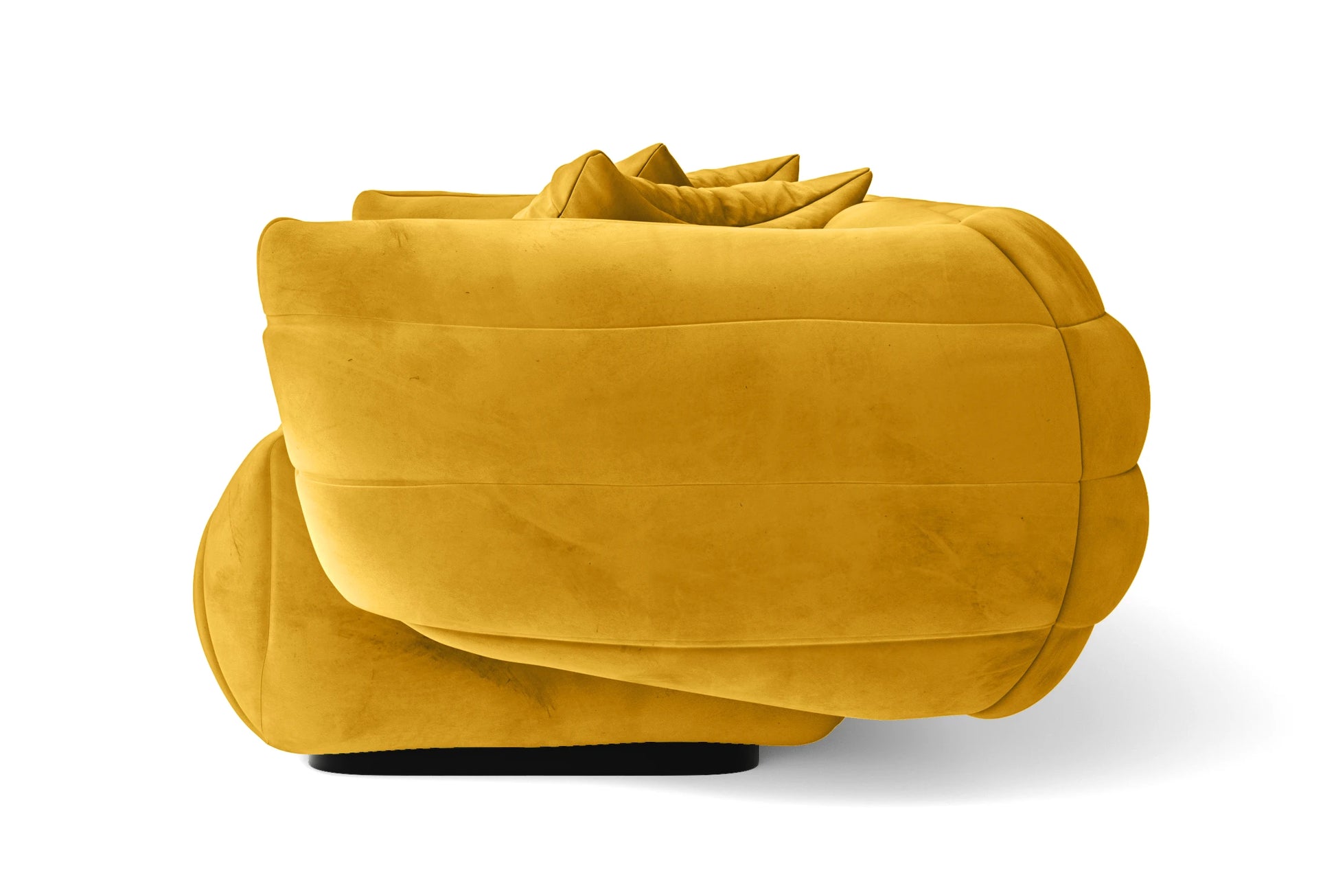 Cinisello 3 Seater Sofa Yellow Velvet