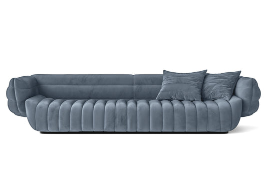 Cinisello 4 Seater Sofa Baby Blue Velvet